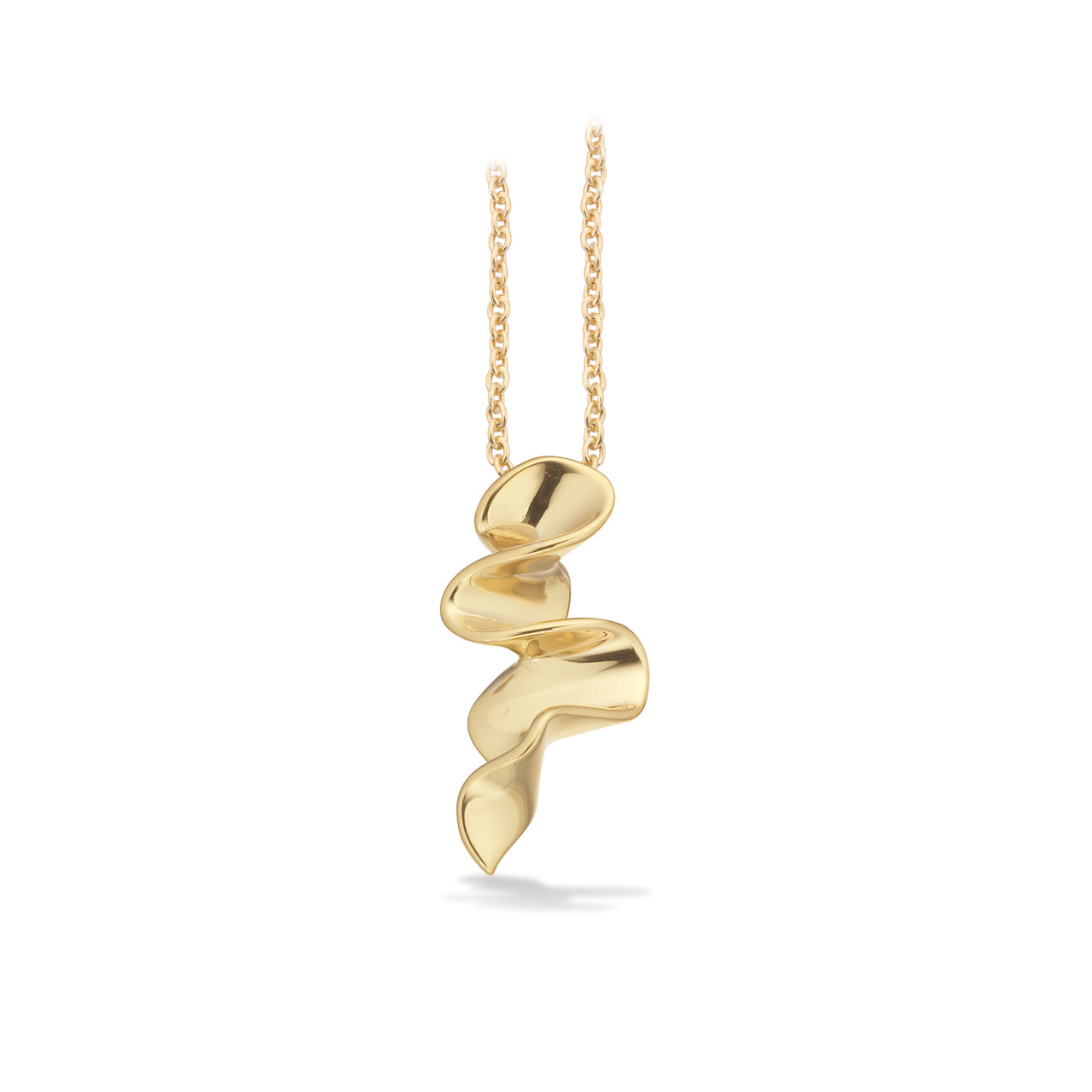Pendant wave 925 goldplated