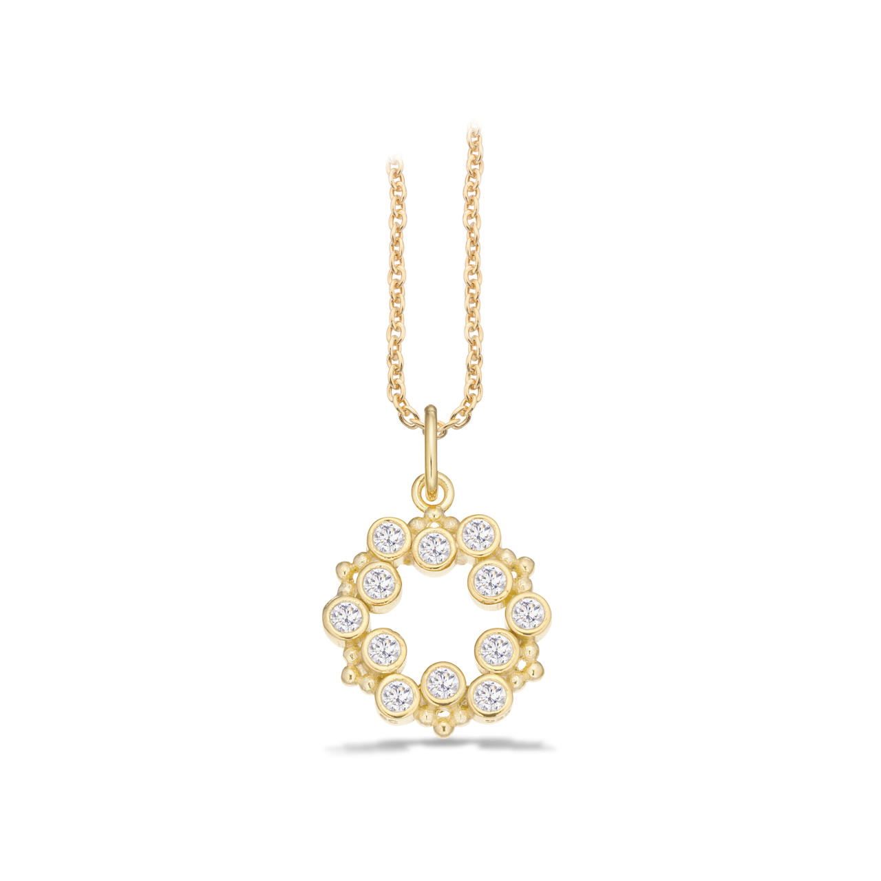 Pendant zir. 925 goldplated