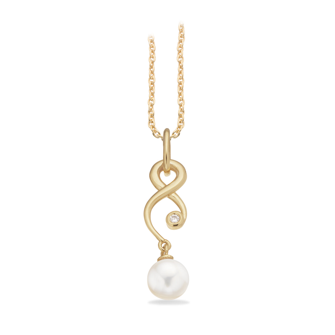 Pendant eternity fwp./ zir. 925 goldplated
