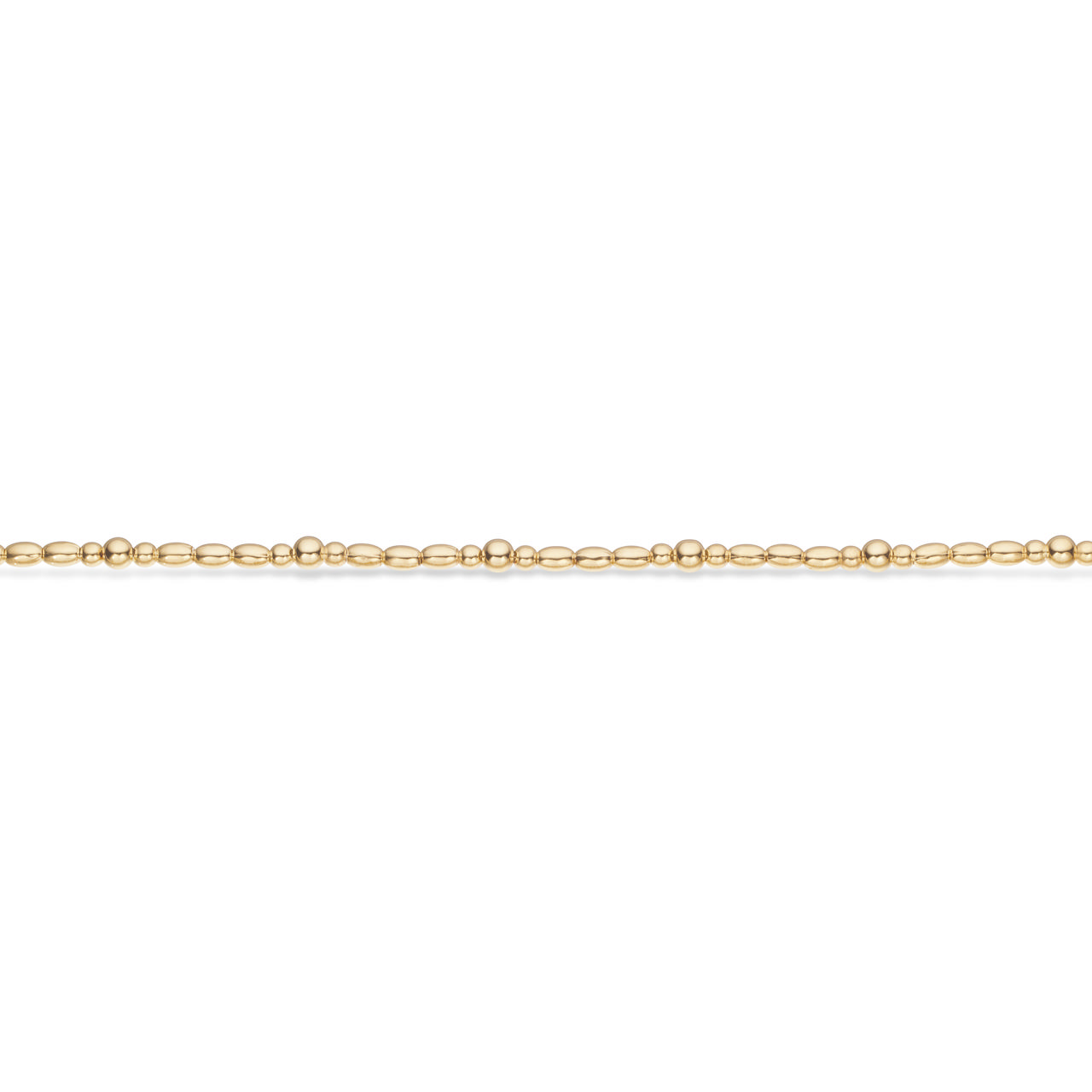 *Armbånd kuglemix sølv fg. 17+2 cm