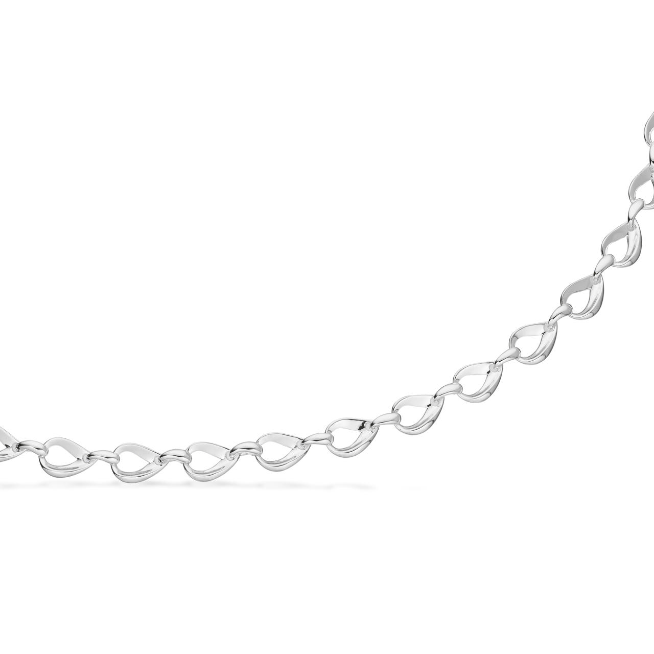 *Armbånd sølv 18,5+2 cm