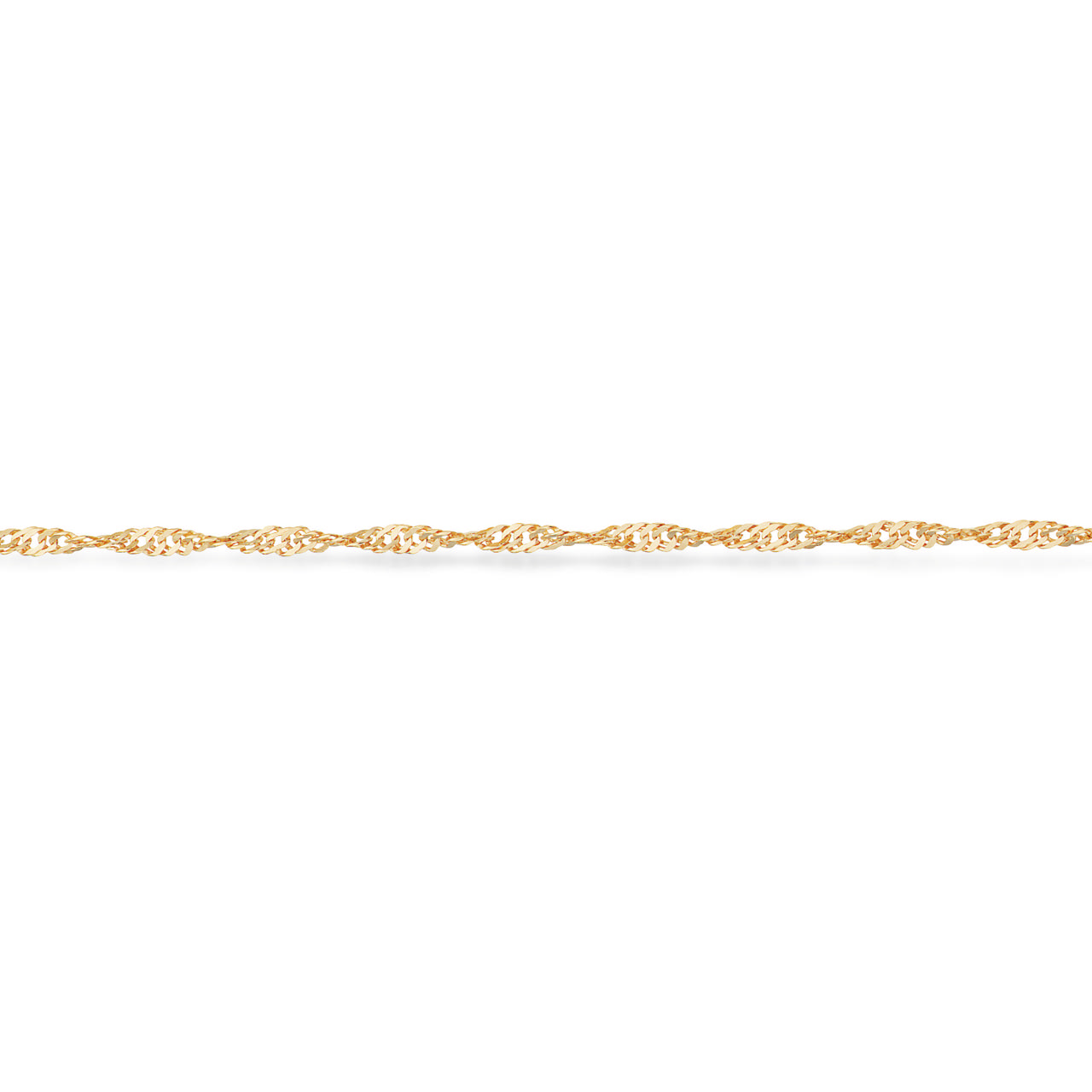 Bracelet singapore 925 goldplated 17+2cm