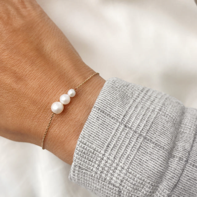Armbånd 3 fkp. 17+2cm 9 kt.