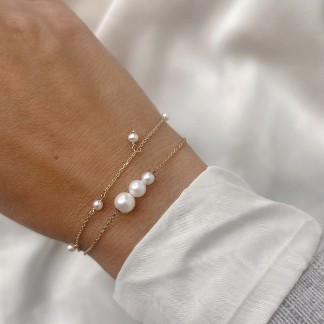 Armbånd 3 fkp. 17+2cm 9 kt.