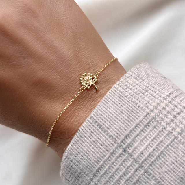 *Armbånd Livets Træ 17+2 cm  8 kt.