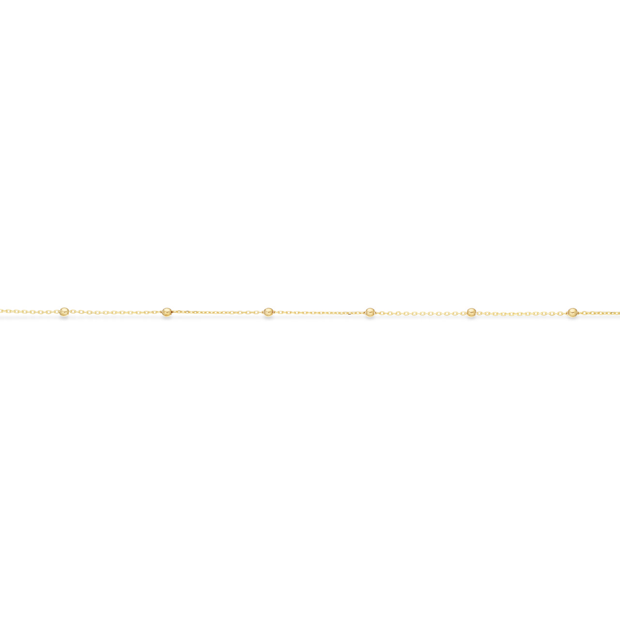 *Armbånd kugler 17+2 cm  8 kt.