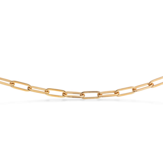 Bracelet long link 925 goldplated