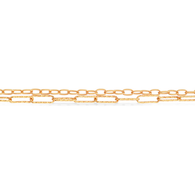 Bracelet double row links 925 goldplated