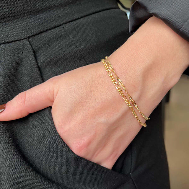 Armbånd singapore sølv fg. 17,5+1,5 cm
