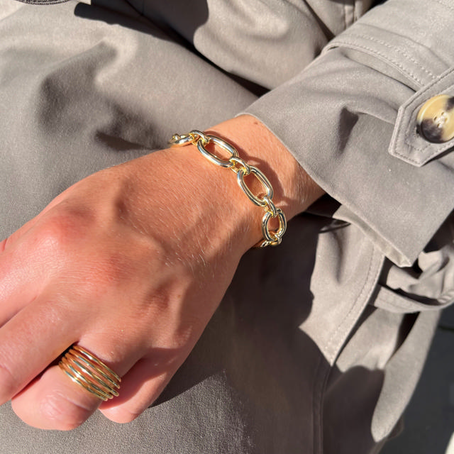 Armbånd sølv fg. 18+3 cm