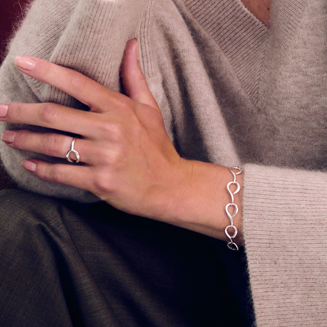 Armbånd sølv 18+2 cm