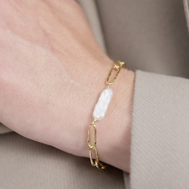 Bracelet links/fwp. 925 goldplated