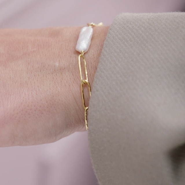 Bracelet links/fwp. 925 goldplated
