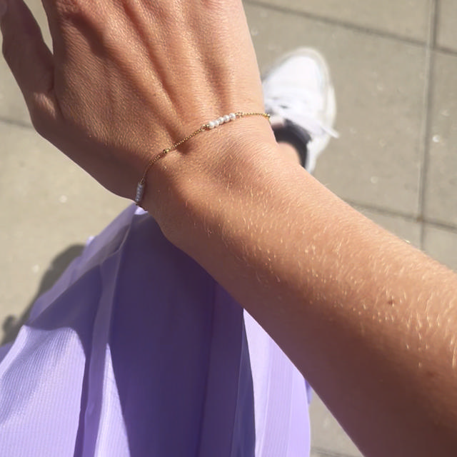 Bracelet fwp. 925 goldplated