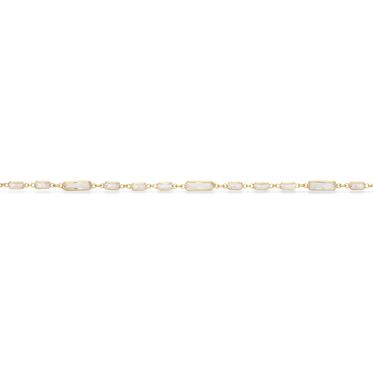 Bracelet zir. 925 goldplated