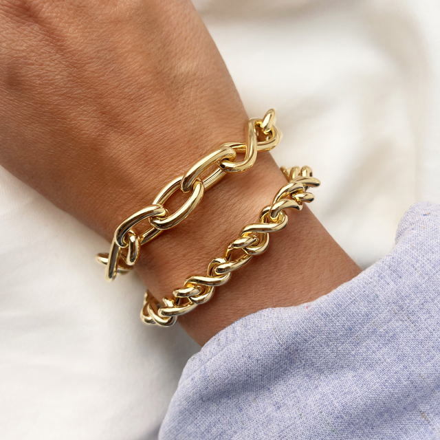 Armbånd sølv fg. 17,5+2,5 cm