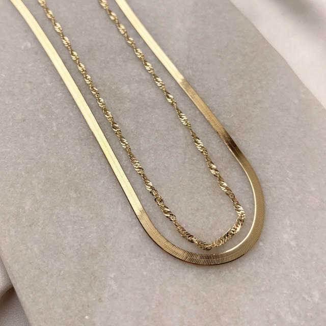 Necklace magic/singapore 925 goldplated