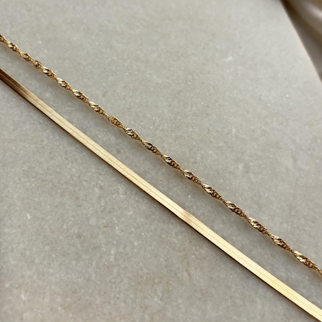Necklace magic/singapore 925 goldplated
