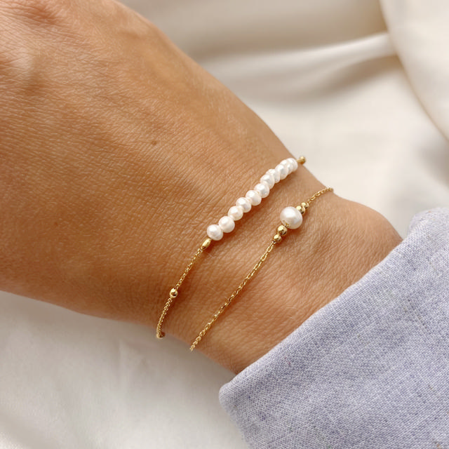 Bracelet fwp. 925 goldplated