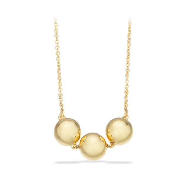 Pendant 3x balls 925 goldplated