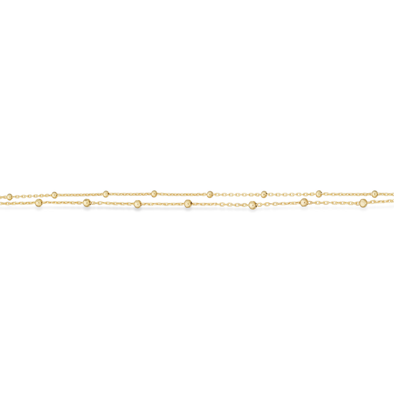 Bracelet balls 925 goldplated 17+2cm