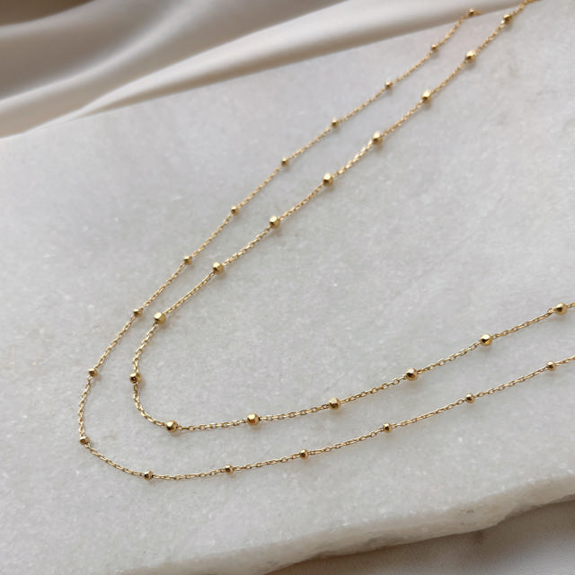 Necklace 925 goldplated 42+3 cm