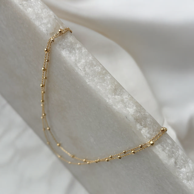 Necklace 925 goldplated 42+3 cm