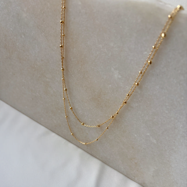 Necklace 925 goldplated 42+3 cm