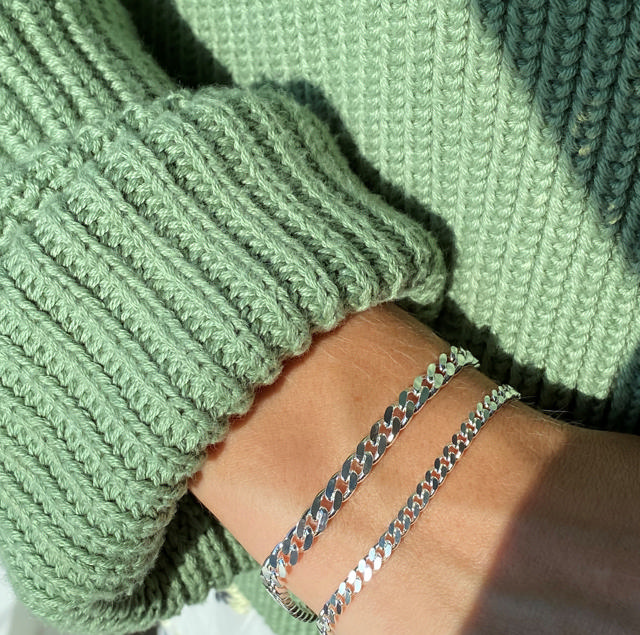 Panzer armbånd 1,50 sølv
