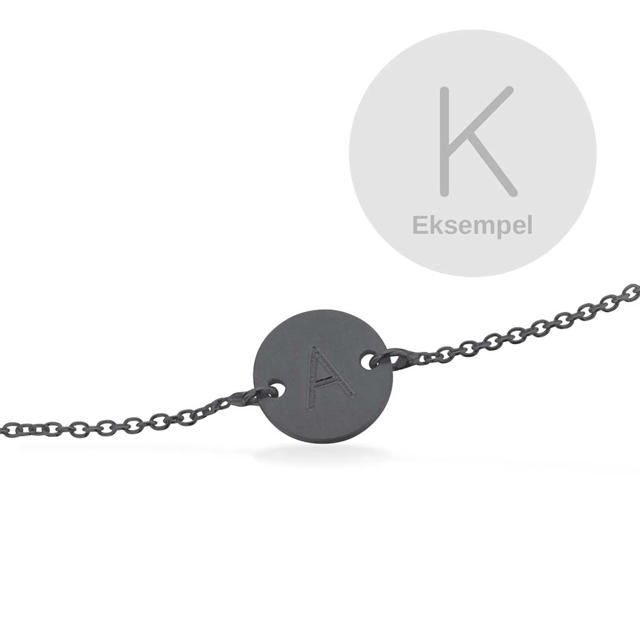 #TagMe rund K sølv so. rho. m/kæde17cm