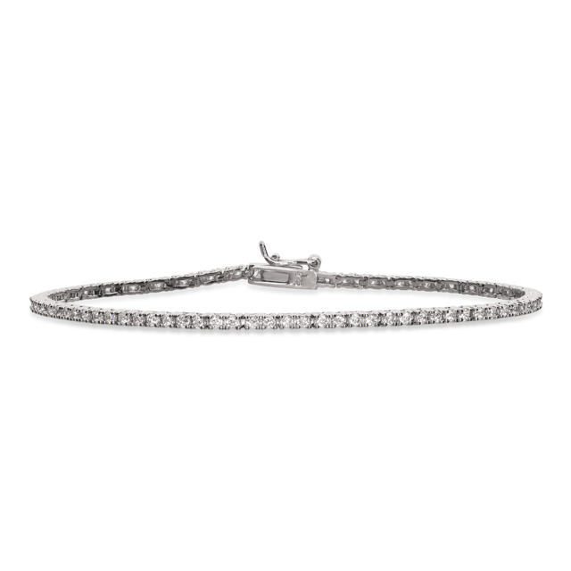 Tennisbracelet zir. 925 rho.