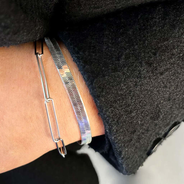 Armbånd links sølv rh.