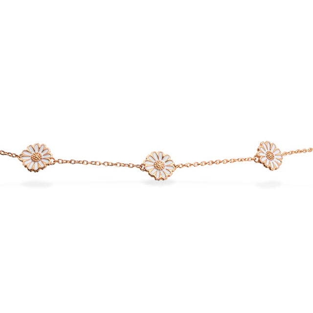 Bracelet 3x daisies 925 goldplated