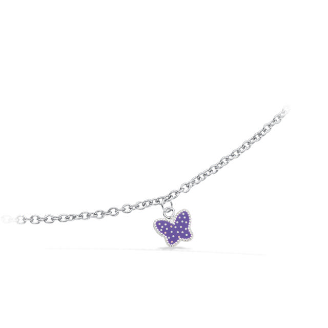 Bracelet purple butterfly 925