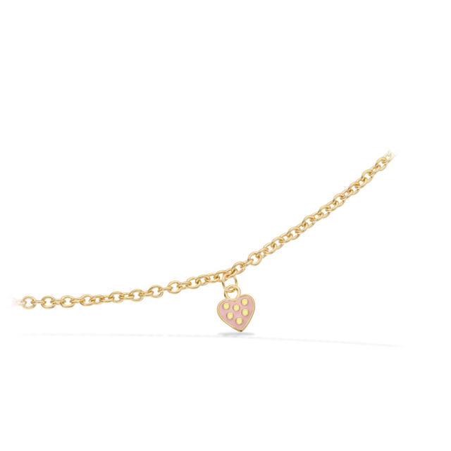 Bracelet rose heart 925 goldplated