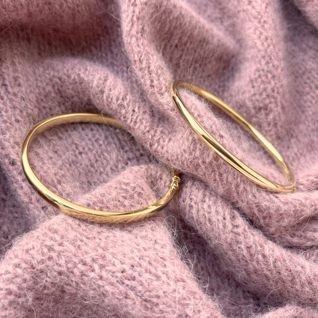 *Armring 5 mm. sølv fg.