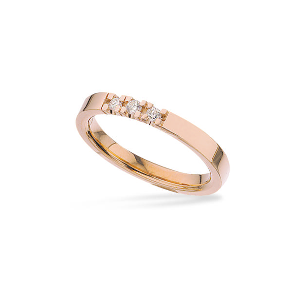 iLove ring sølv rosé fg. 0,09 H-W/P1