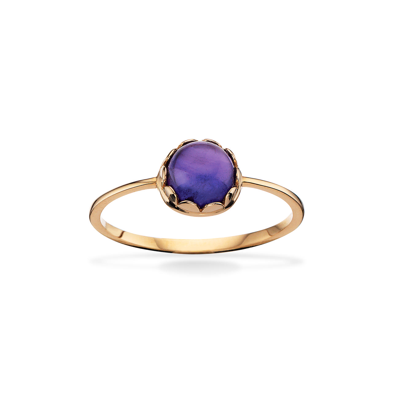 Ring ametyst 14 kt.