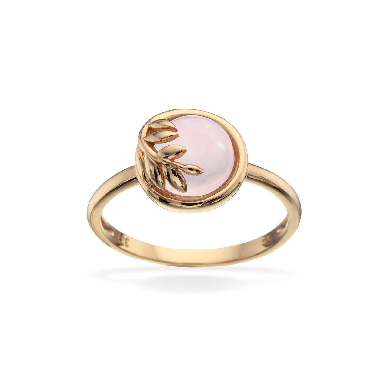 Ring rosa quartz 8 kt.