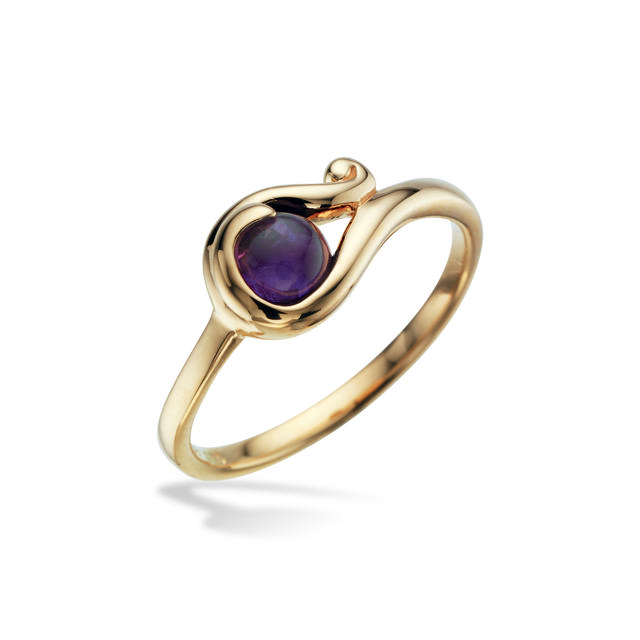 Ring ametyst 14 kt.