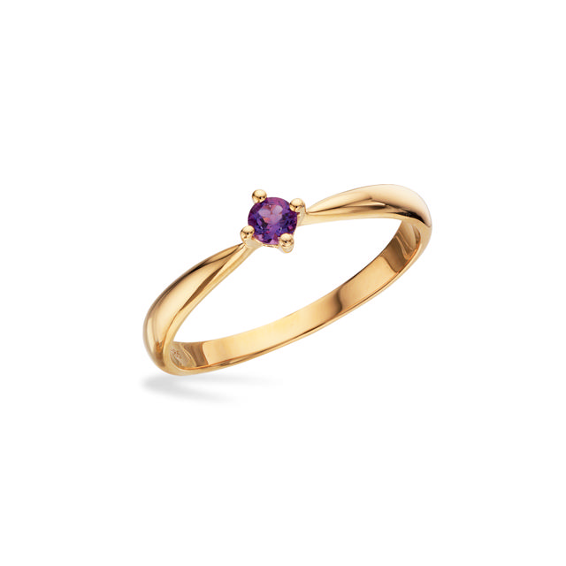 Ring ametyst 14 kt.