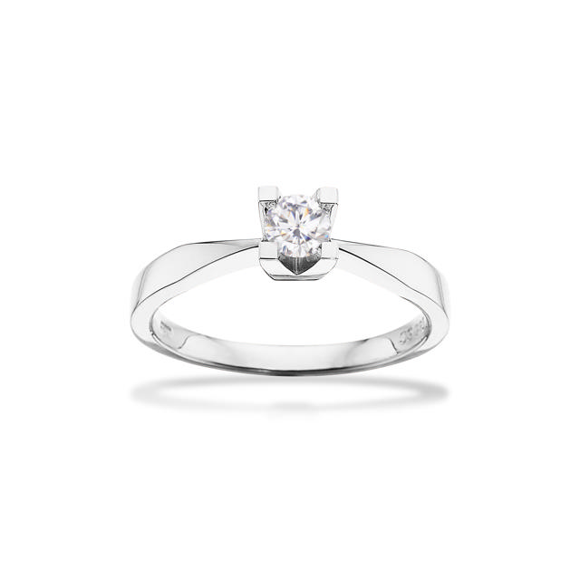 *Kleopatra ring 0,25 H-W/SI 8 kt
