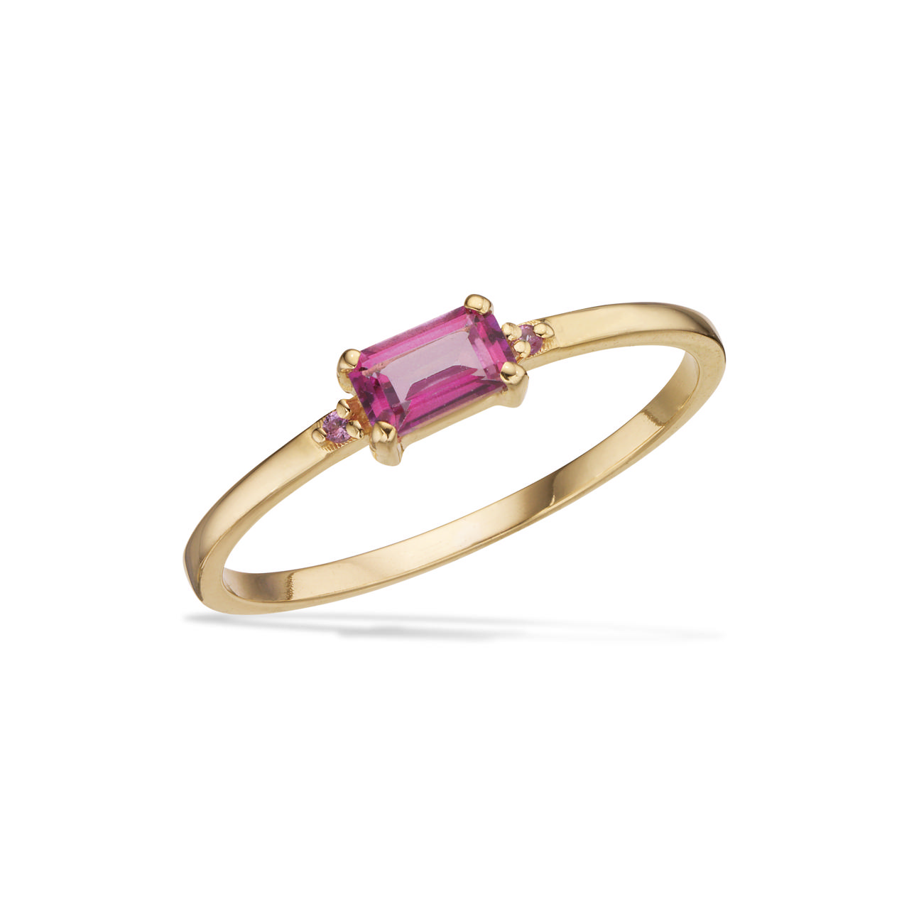 Ring pink topas 8 kt.