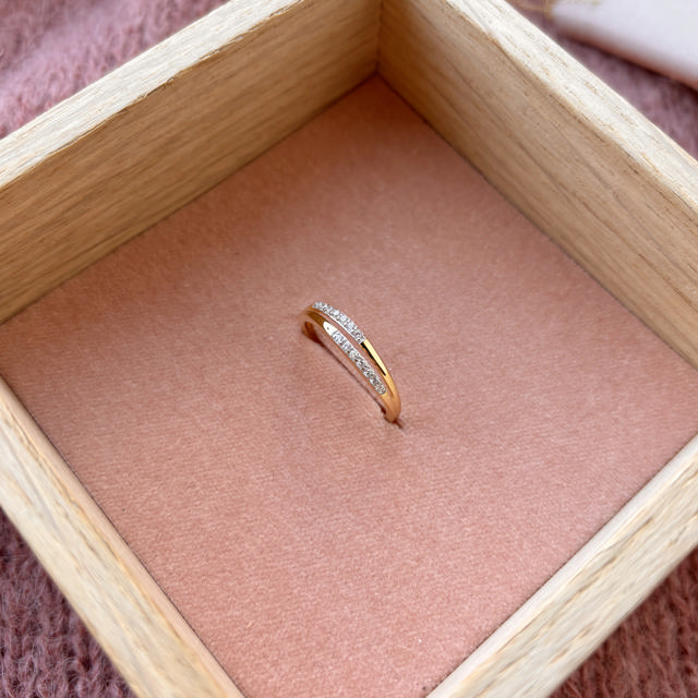 *Ring cubic zir. 8 kt.