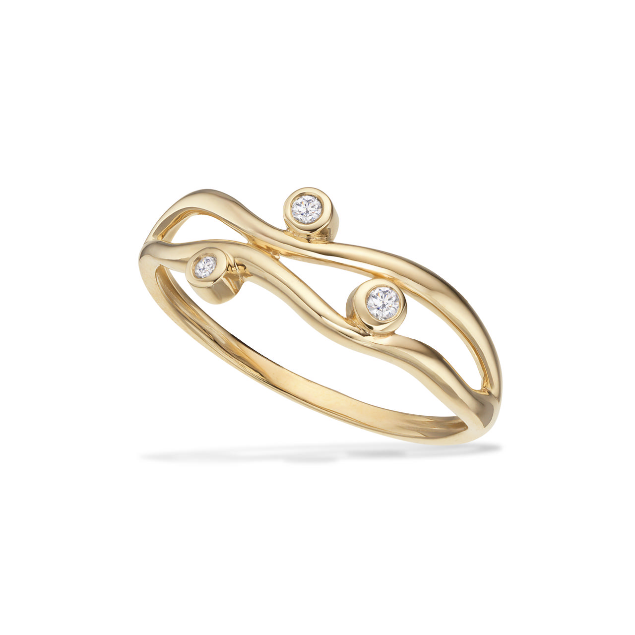 *Ring cubic zir. 8 kt.