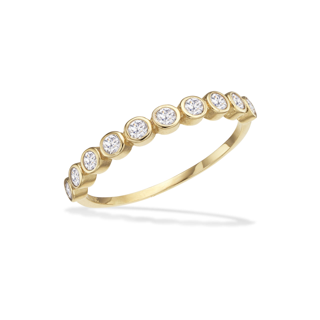 *Ring cubic zir. 8 kt.