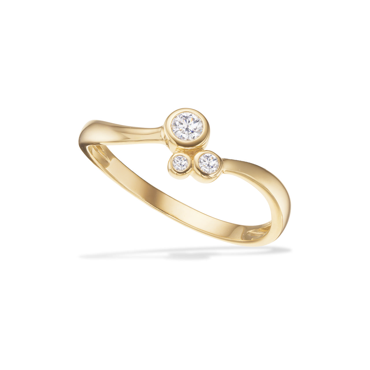 *Ring cubic zir. 8 kt.