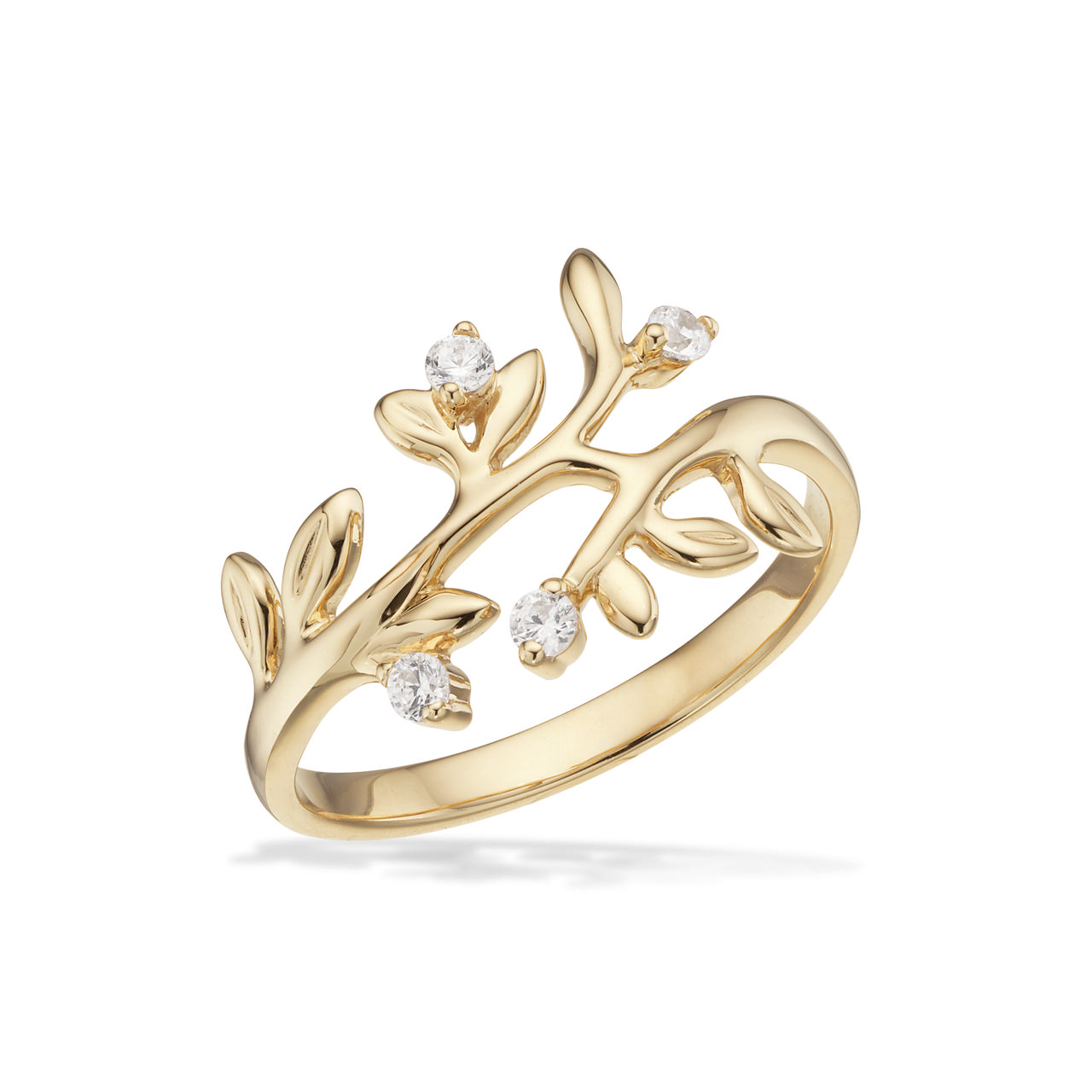 *Ring cubic zir. 8 kt.