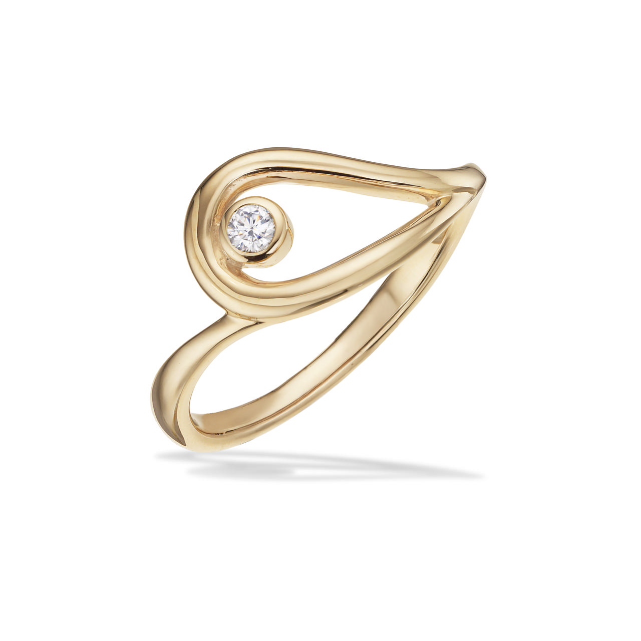 *Ring cubic zir. 8 kt.