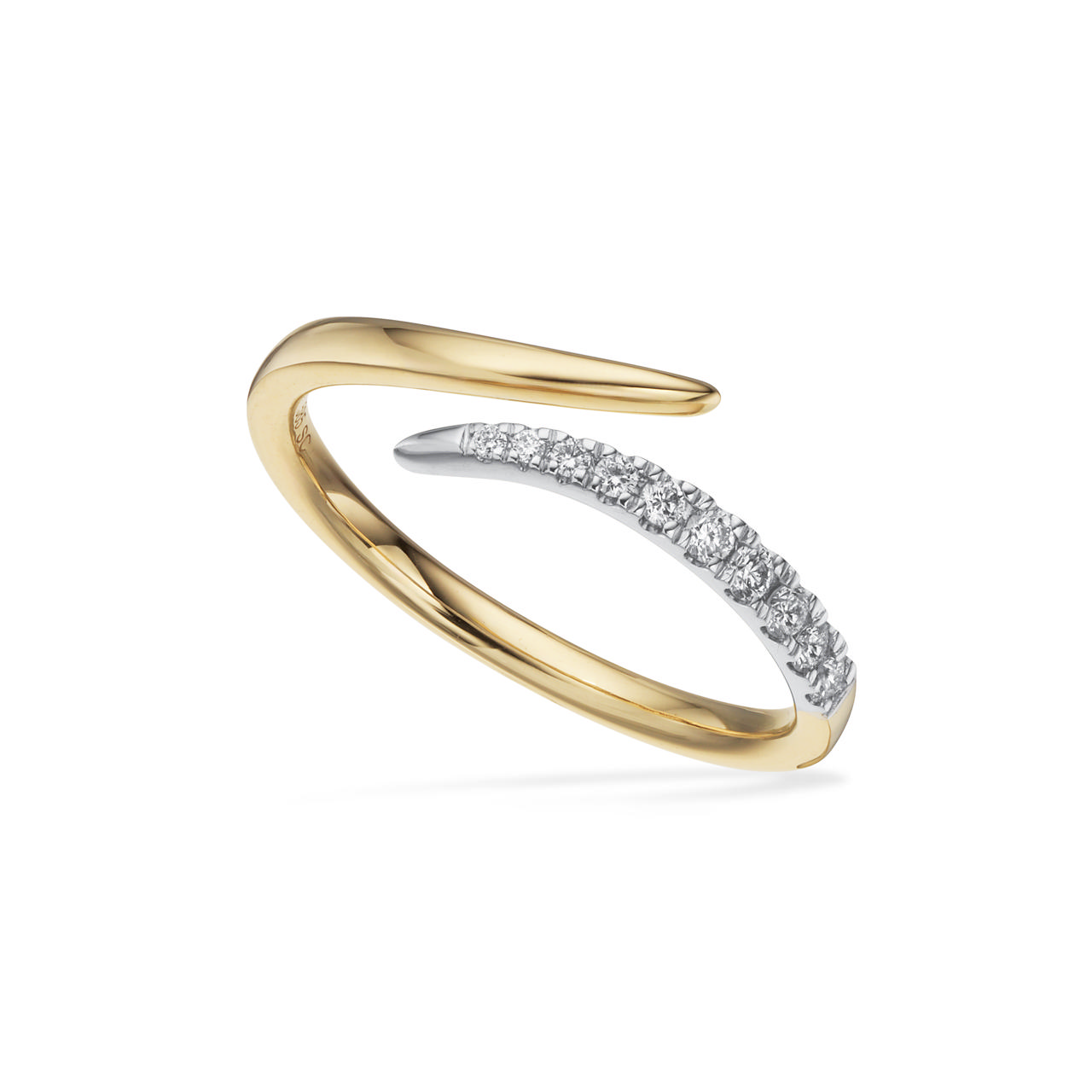 *Ring 0,13 H-W/SI rd/hv14 kt